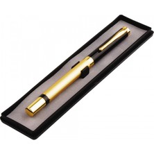 Ecoport Kutulu Metal Roller Gold Siyah Kalem