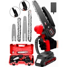 Schatz Profesyonel K-18V Lithium Çift Akülü Metal Dişli Şanzıman Şarjlı Dal Budama Testeresi