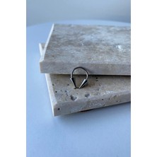 Jaida Moda Unisex Gümüş Spayk Model Çelik Halka Piercing