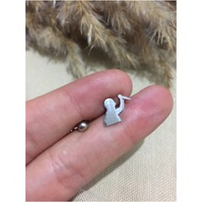 Jaida Moda 316L Cerrahi Çelik Gritragus, Kıkırdak, Helix 6mm Piercing