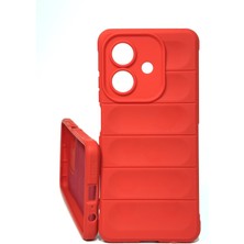 Ve Kırmızı Oppo A3 ile Uyumlu Love Serisi Darbeye Dayanıklı Kamera Korumalı Silikon Kılıf