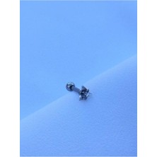 Jaida Moda 316L Cerrahi Çelik Üçgen Taşlı Tragus Helix 6mm Piercing