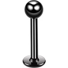 Jaida Moda Unisex Siyah Çelik Labret Tragus Helix Conch Kıkırdak Piercing