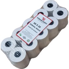 RULORULO 56x25 Termal Rulo 1 Paket 10 Adet Yazarkasa Pos Rulosu TSE Belgeli BPA Free