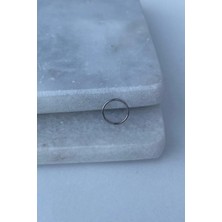 Jaida Moda Unisex Gümüş Tel Halka Çelik Hızma