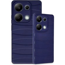Newface Xiaomi Redmi Note 13 Pro 4g Kılıf Bibercas Silikon Kapak - Lacivert