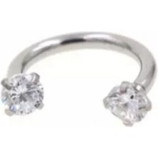 Jaida Moda 316L Cerrahi Çelik Taşlı Piercing 6mm Tragus-Kulak-Kıkırdak