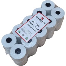 RULORULO 80X20 Termal Rulo 20 Paket 200 Adet Yazarkasa Adisyon Rulosu TSE Belgeli BPA Free