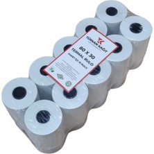 RULORULO 80X30 Termal Rulo 1 Paket 10 Adet Yazar Kasa Adisyon Rulosu TSE Belgeli BPA Free