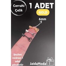 Jaida Moda Kalpli Kilit Figür Helix Lobe Piercing