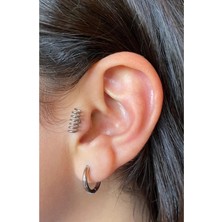 Jaida Moda Unisex Cerrahi Çelik Yay Figürlü 6mm Tragus Helix Piercing