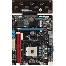 AK-SA-STR Esonic Qs8-Btc Combo Intel Celeron Işlemcili HM65 1600 Mhz Ddr3 Soket 988 Atx 8li Mining Anakart