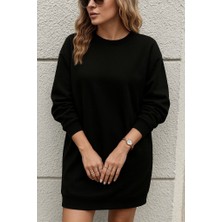 Barış Beauty Kadın Uzun Kollu Bisiklet Yaka Iki Iplik Elbise