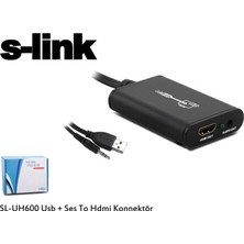 S-Link SL-UH600 USB + Ses To Hdmı Çevirici