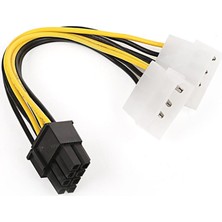 Paxteks Dark DK-CB-P104 2x Molex 4pin To 6+2pin Pci-E Dönüştürücü Kablo