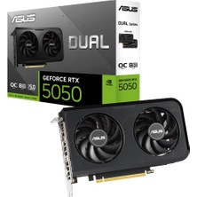 CT Stones Asus Dual Geforce RTX5050 Oc Edition DUAL-RTX5050-O8G-NVIDIA 8gb Gddr6 Dlss 4 128 Bit Ekran Kartı