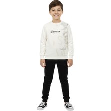 Baglan Erkek Çocuk Önü Baskılı Sweatshirt BGL-ST05245