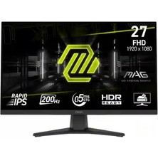 AK-SA-STR Msi 27" Mag 272F 1920X1080 Fhd 200Hz 0.5ms HDMI Dp Freesync Premium IPS Gaming Monitör