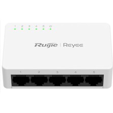 Novis Liora Ruijie Reyee RG-ES05F 5 Portlu, 10-100 Fast Ethernet Tak Çalıştır Switch Plastik Kasa