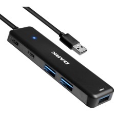 AK-SA-STR Dark DK-AC-USB347 Connect Master X5C Usb3.2gen 1 Type-A To 3 Port Usb-A&1 Port Type-C 2.0-1x Type-C