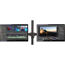 Lims Store Dark DK-AC-VM26 13-27" 2 Adet Monitör Takılabilen,yüksek A.max.8kg Destekli,kablo KANALLI,360°DÖNE