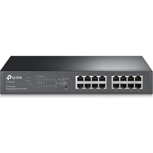 Dukkanıum Tp-Link TL-SG1016PE 8 Port Poe+ 16 Port 10-100-1000 Mbps Switch Çelik Kasa Rack Mount