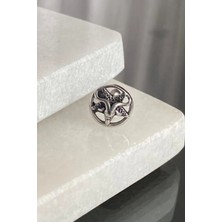 Jaida Moda Unisex Gri Çelik Gotik Yıldızlı Koç Model Helix Kıkırdak Piercing