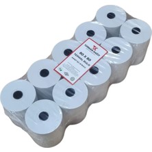RULORULO 80X80 Termal Rulo 5 Paket 50 Adet BPA Free TSE Belgeli Yazarkasa Adisyon Rulosu
