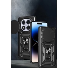 xirshop Xiaomi Redmi Note 14 Pro Plus Kılıf Pars Lens Yüzüklü Silikon - Kırmızı