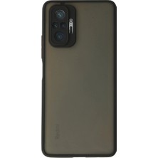 xirshop Xiaomi Redmi Note 10 Pro Kılıf Montreal Silikon Kapak - Siyah