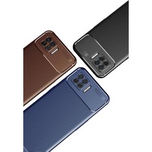 No35 Newface Oppo A73 Kılıf Auto Focus Karbon Kapak - Siyah