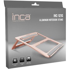 AK-SA-STR Inca INC-121G Alimünyum Gold Rengi Notebook Standı
