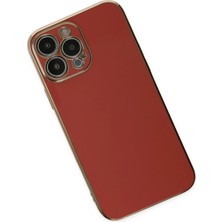 No35 Newface Iphone 14 Pro Max Kılıf Volet Silikon - Kırmızı