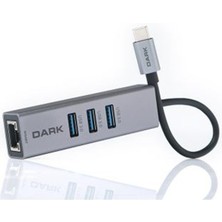 AK-SA-STR Dark DK-AC-U31X3GL Usb3.1 Type-C - 3xusb3.0hub+ Gigabit Ethernet