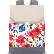 Dukkanıum Mack MCE-1306 14.1" Zen Eco Günlük Sırt Çantası Bej Çiçekli