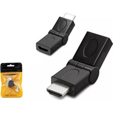 Dukkanıum Hadron HDX1257 HDMI To HDMI F Çevirici Mafsallı Siyah