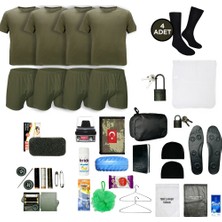 Askerimalzeme.com 4'lü Yazlık Ekonomik Karacı Bedelli Asker Seti