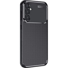 xirshop Samsung Galaxy S24 Fe Kılıf Auto Focus Karbon Kapak - Siyah