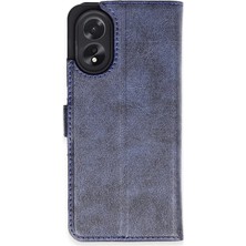 xirshop Oppo A38 Kılıf Trend S Plus Kapaklı Kılıf - Lacivert
