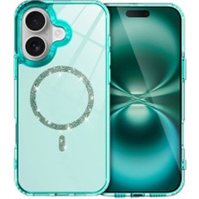 xirshop Apple Iphone 16 Plus Live Diamond Magsafe Kapak - Yeşil