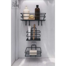 Feyza Design Paslanmaz Metal Banyo Düzenleyici Raf, Şık ve Dayanıklı Tasarım