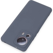 No35 Newface Xiaomi Mi 13 Lite Kılıf Nano Içi Kadife Silikon - Gri