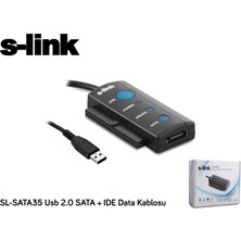 Dukkanıum S-Link SL-SATA35 USB 2.0 To Sata + Ide Data Çevirici