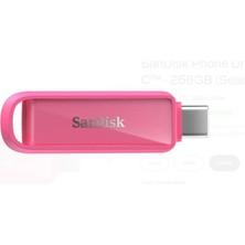 Dukkanıum Sandisk SDIXS0N-256G-GN6NG 256GB Phone Drive With USB-C-128GB (Seastar Pink) Flash Bellek