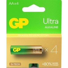 Novis Liora Gp G-Tech Lr6 Aa Boy Ultra Alkalin Kalem Pil 4'lü Paket GP15AU-U4