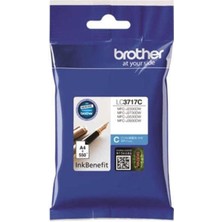 AK-SA-STR Brother LC3717C Cyan Mavi 550 Sayfa Kartuş MFC-J3930DW