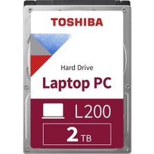 MK Beykoz Toshiba 2tb 2.5" L200 5400RPM 128MB HDWL120UZSVA Notebook Harddisk