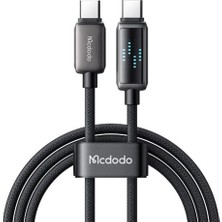 AK-SA-STR Mcdodo CA-2630 36W Usb-C To Lightni̇ng Şarj Hiz Göstergeli̇ Şarj ve Data Kablosu- 1.2 M Si̇yah