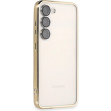 xirshop Samsung Galaxy S23 Plus Kılıf Razer Lensli Silikon - Gold