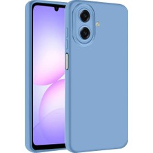 xirshop Samsung Galaxy A07 Nano Içi Kadife Silikon - Mavi